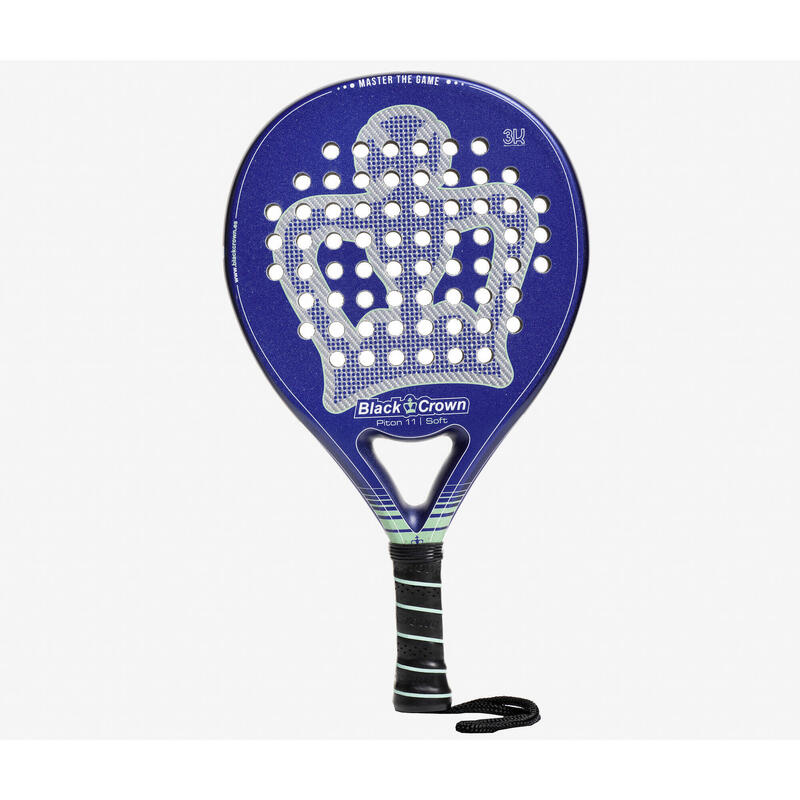 Black Crown Piton 11 soft volwassen padel racket blauw