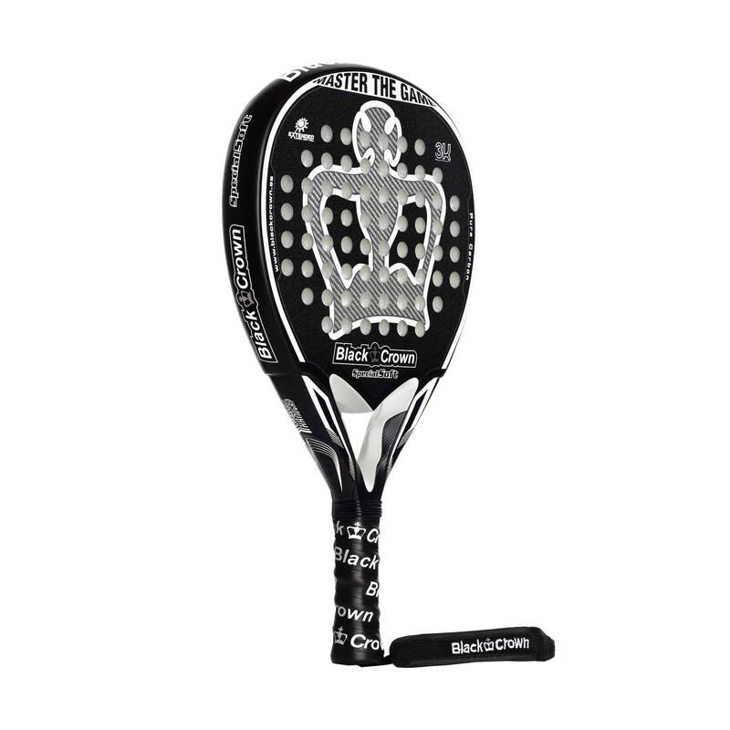 Pala de padel adulto Black Crown Special Soft negro