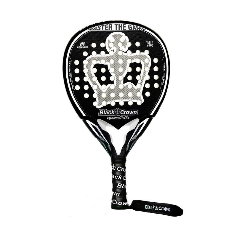 Pala de padel adulto Black Crown Special Soft negro