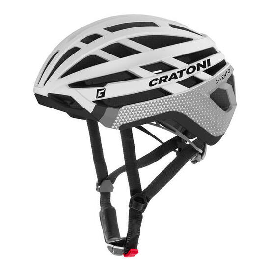 Gravel-Helm C-Vento weiß/schwarz matt