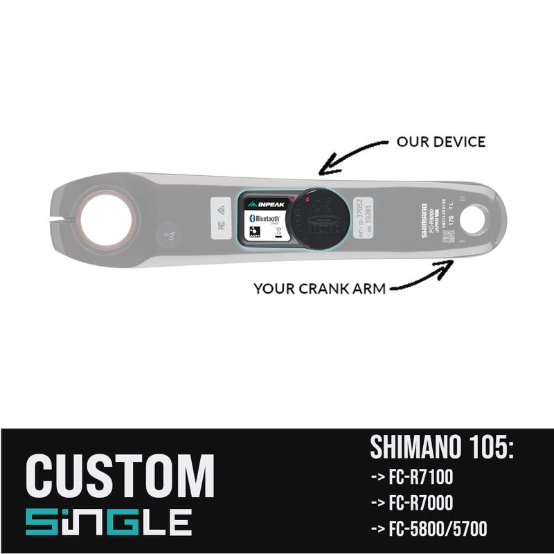 Powercrank CUSTOM - Instalarea power-metrului pe angrenaj Shimano 105