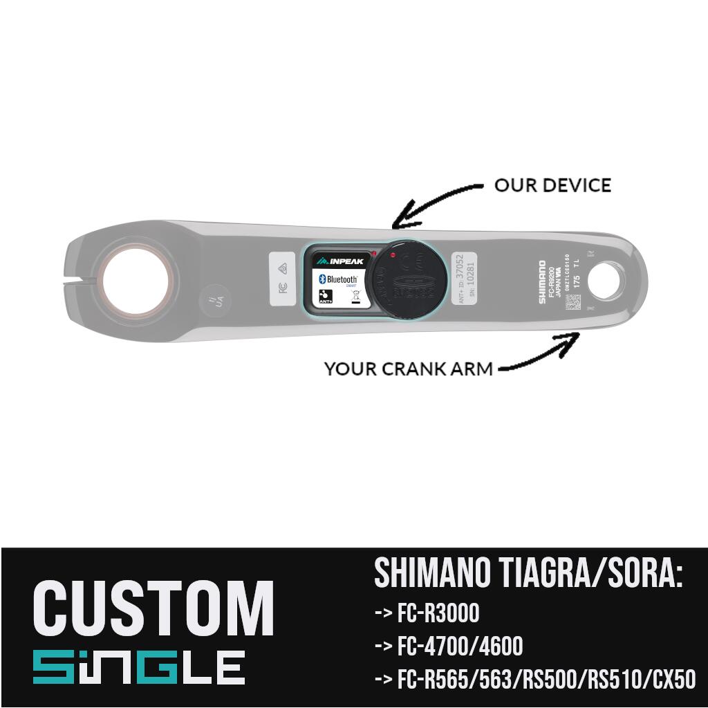 Powercrank Custom – Powermeter-Montage an Deinem Kurbelarm – Shimano Tiagra/Sora 1/4