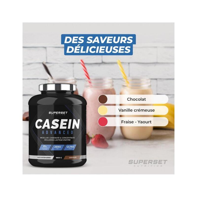 100% CASEIN ADVANCED (1,8kg) | Vanille Crémeuse