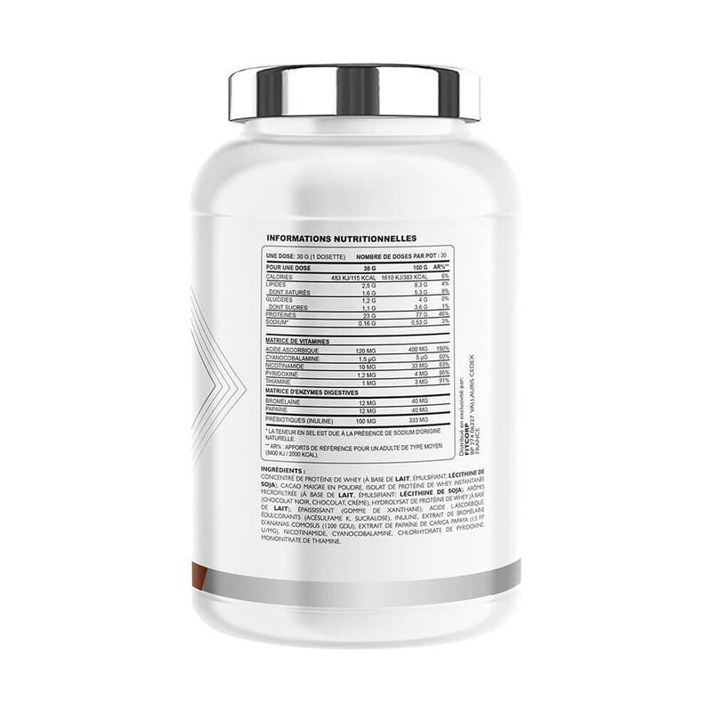 Whey protéine |  Whey protéine | 100% WHEY PROTEINE ADVANCED (900gr) | Chocolat