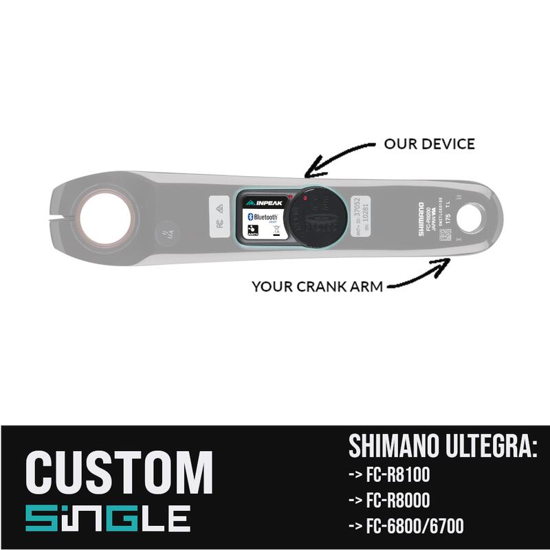 Powercrank Custom - le montage du compteur sur votre manivelle - Shimano Ultegra