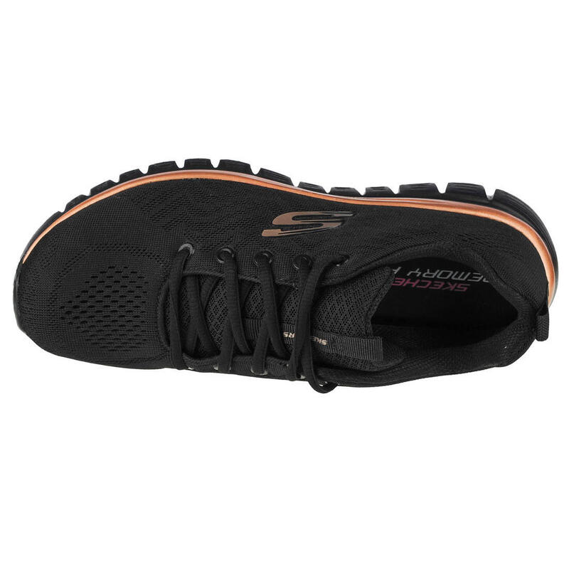 Calçado Skechers Get Connected, Preto, Mulheres