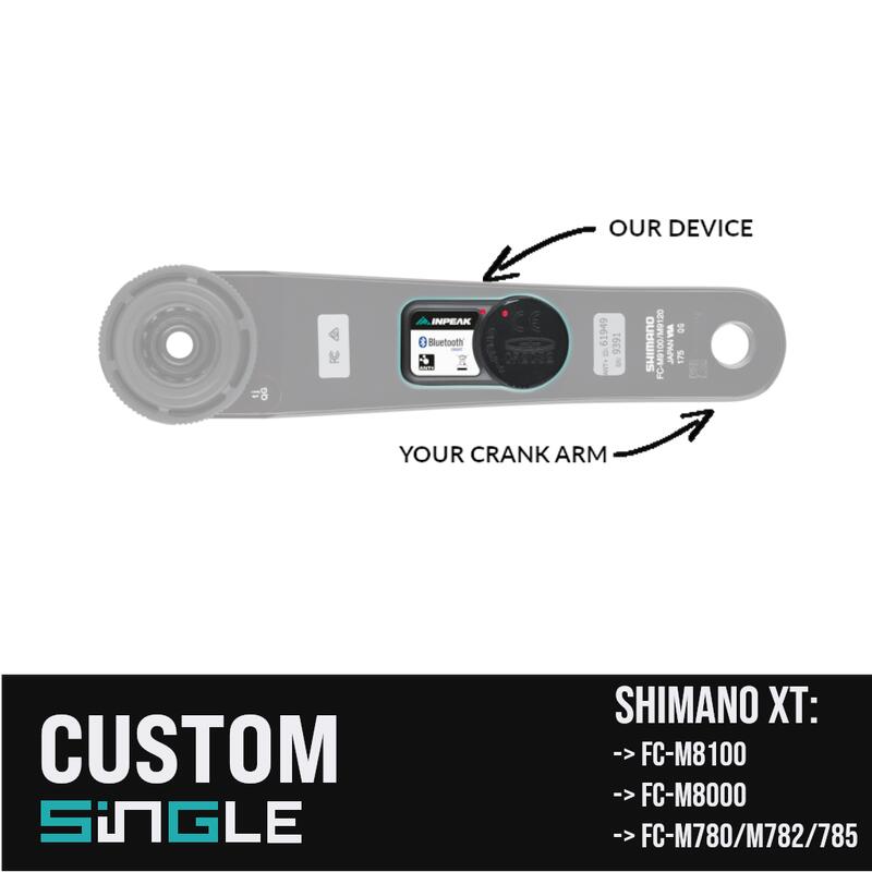 Powercrank Custom - montage van de meter op uw crank - Shimano XT