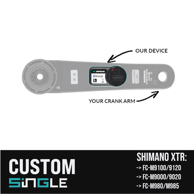 Powercrank Custom - montage van de meter op uw crank - Shimano XTR