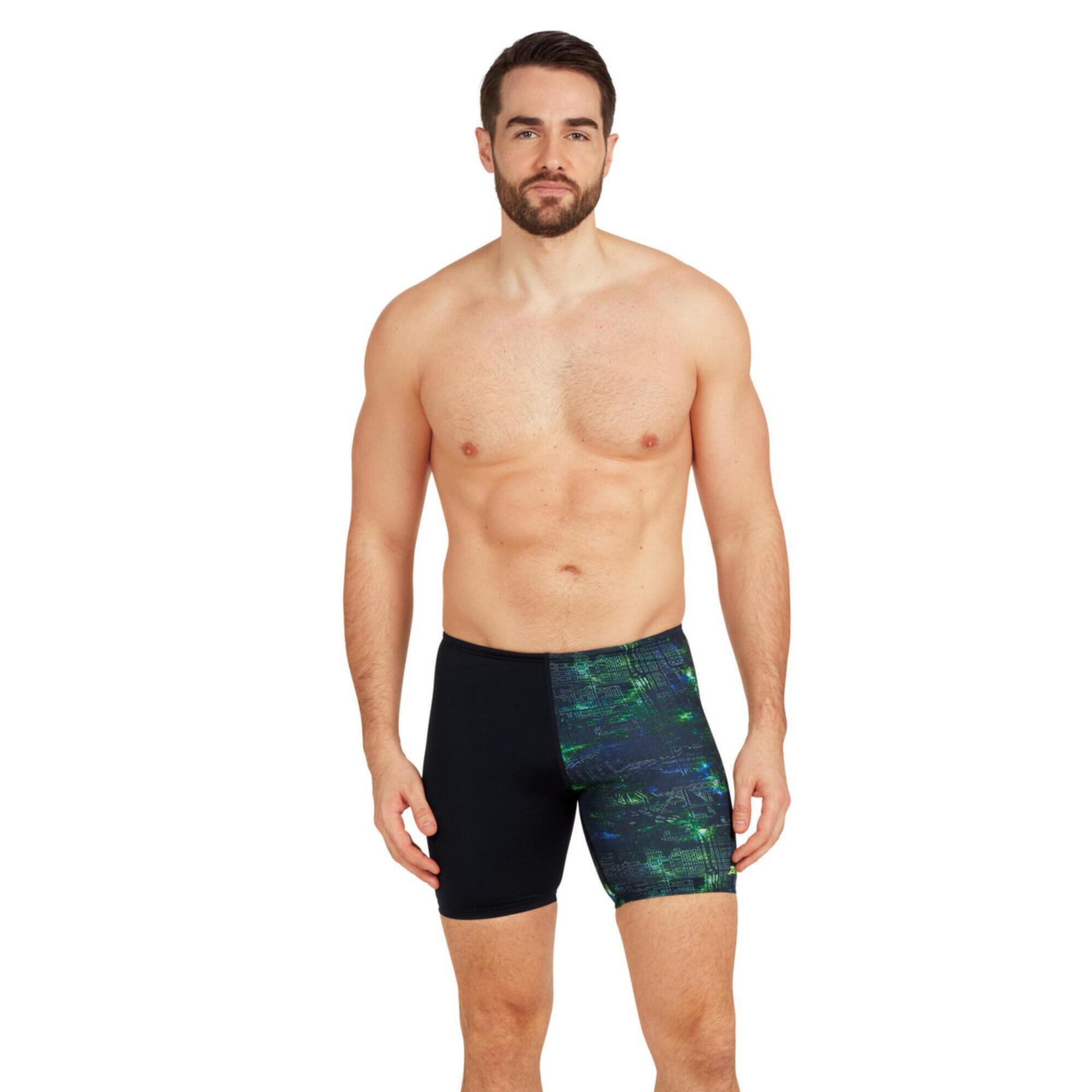ZOGGS Zoggs Urban Galaxy Print Mid Jammer - Black/Green
