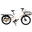Cargo bike muscolare, bici città, unisex, iO, bianco porcellana