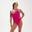 Speedo Solid Vback badpak - Elektrisch roze/Chroma blauw - Maat 36