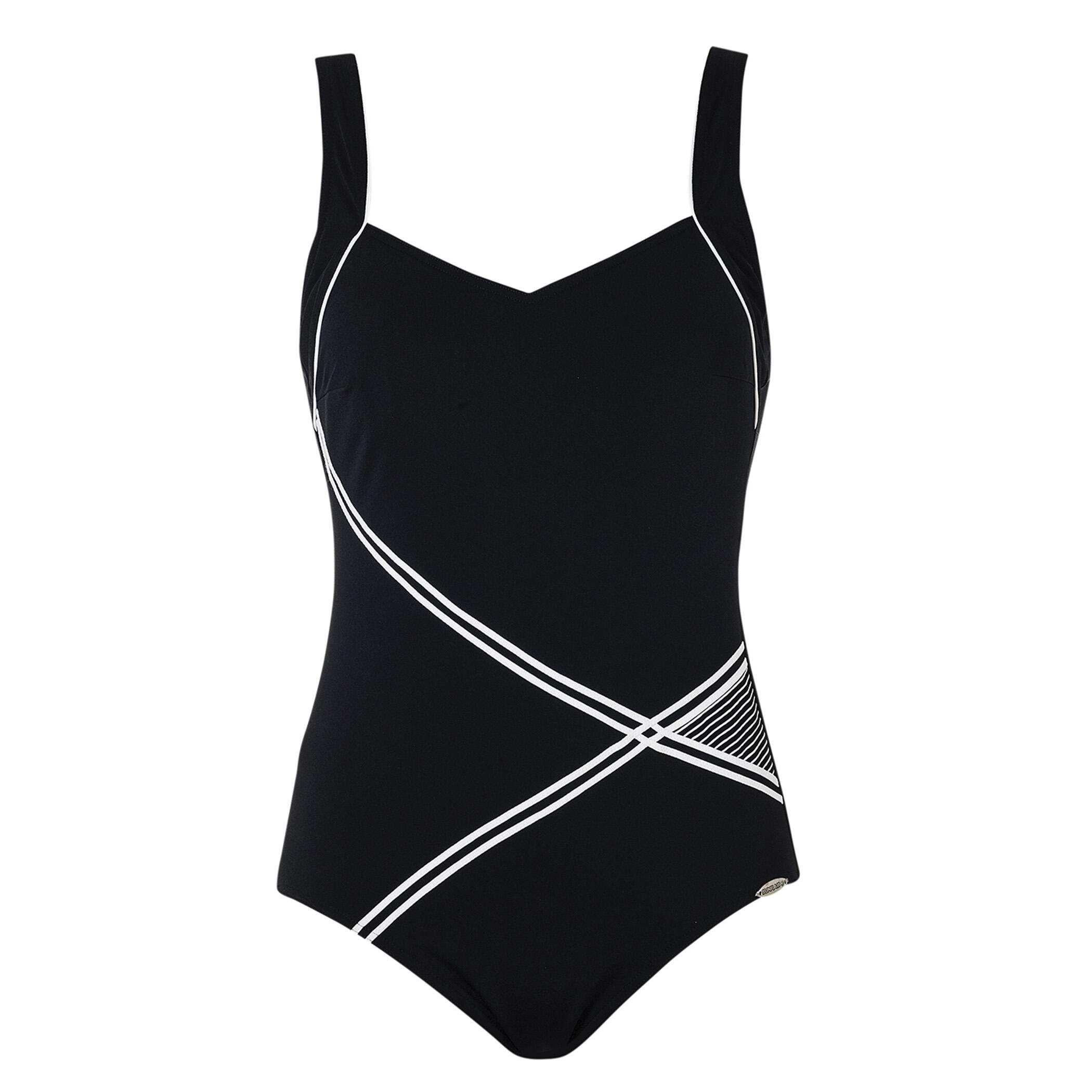 Sunflair - Maillot De Bain Femme - De Natation Basic - Maillot De Bain 1 Pièce - Noir - Taille Unique - Decathlon
