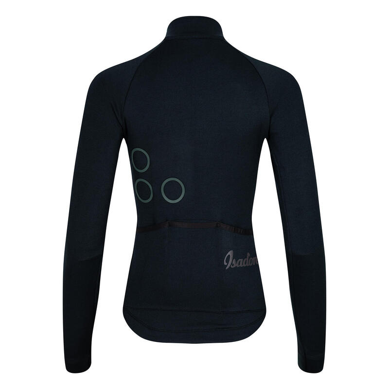 Dames wieler Shirt met lange mouwen Diep Winter Signature Antraciet Zwart