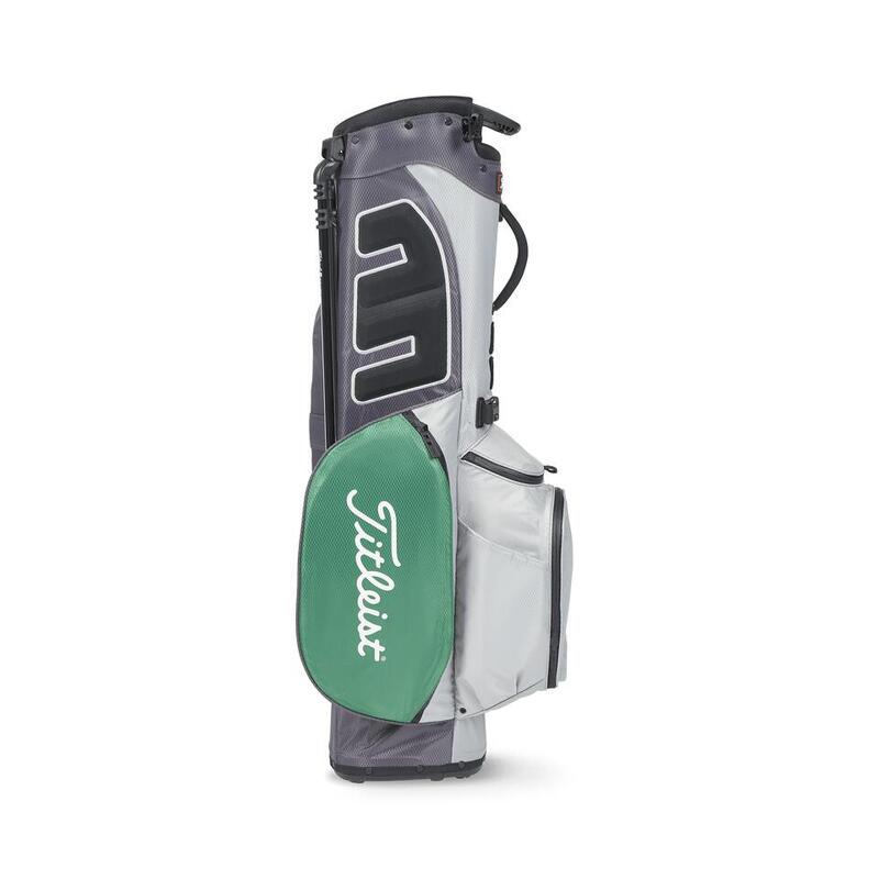 TB23SX2A-232 - 2023 PLAYERS 4 "STADRY" GOLF STAND BAG - GREY/GREEN