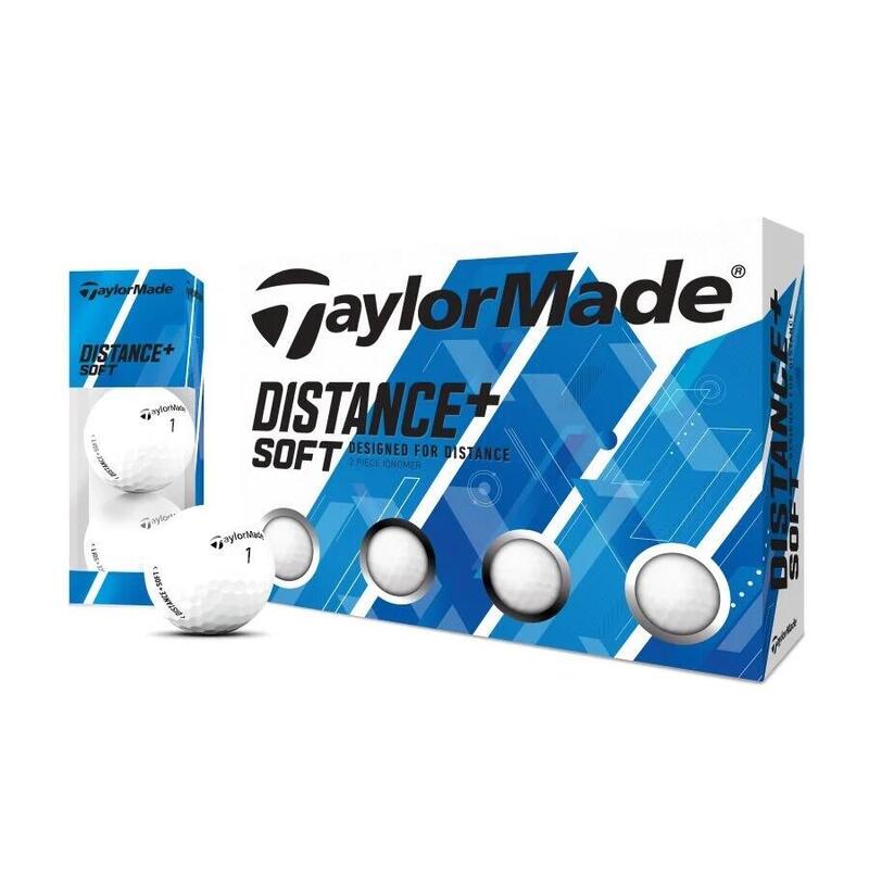 2 LAYERS DISTANCE+ SOFT GOLF BALLS (12PCS) - WHITE