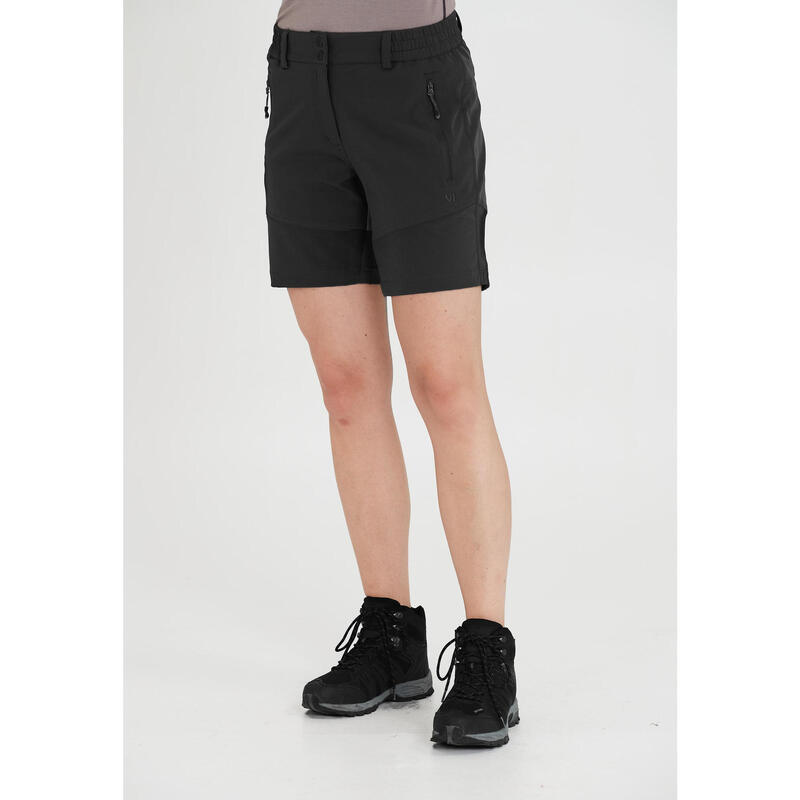 kurze Wanderhose Lala W Wandern/Outdoor/Trekking Damen Black Atmungsaktiv
