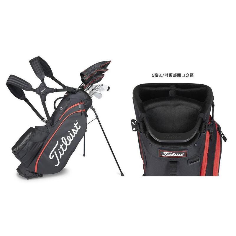 TB23SX8A006 2023 PLAYERS 5 GOLF STAND BAG BLACK Decathlon