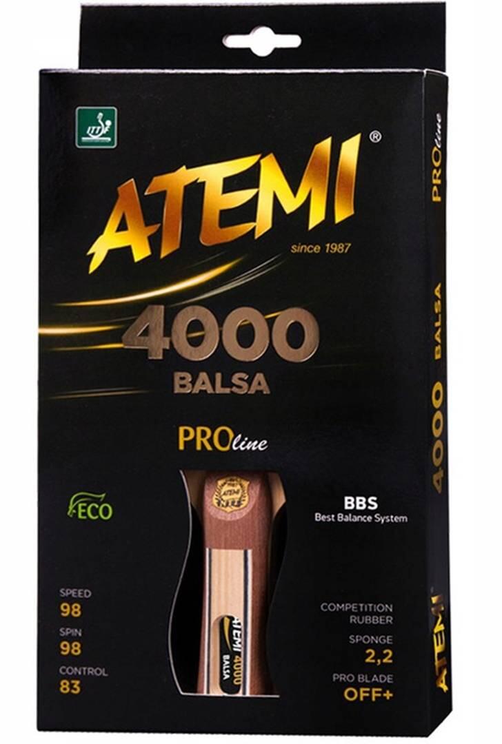 Rakietka do tenisa stołowego Atemi 4000 Balsa anatomical 3/5