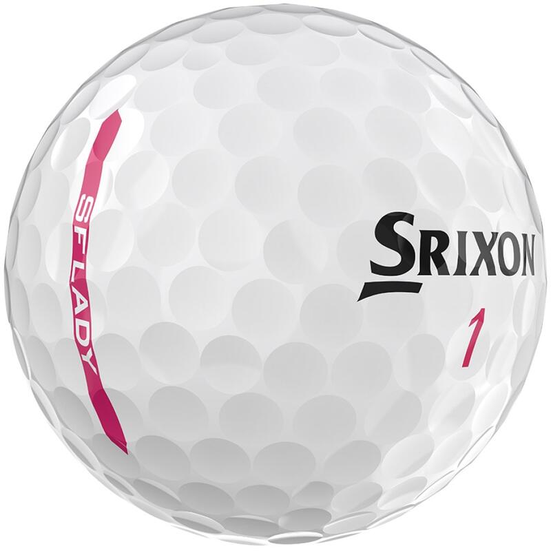 Packung mit 12 Golfbällen Srixon Soft Feel Damen Soft Weiß New