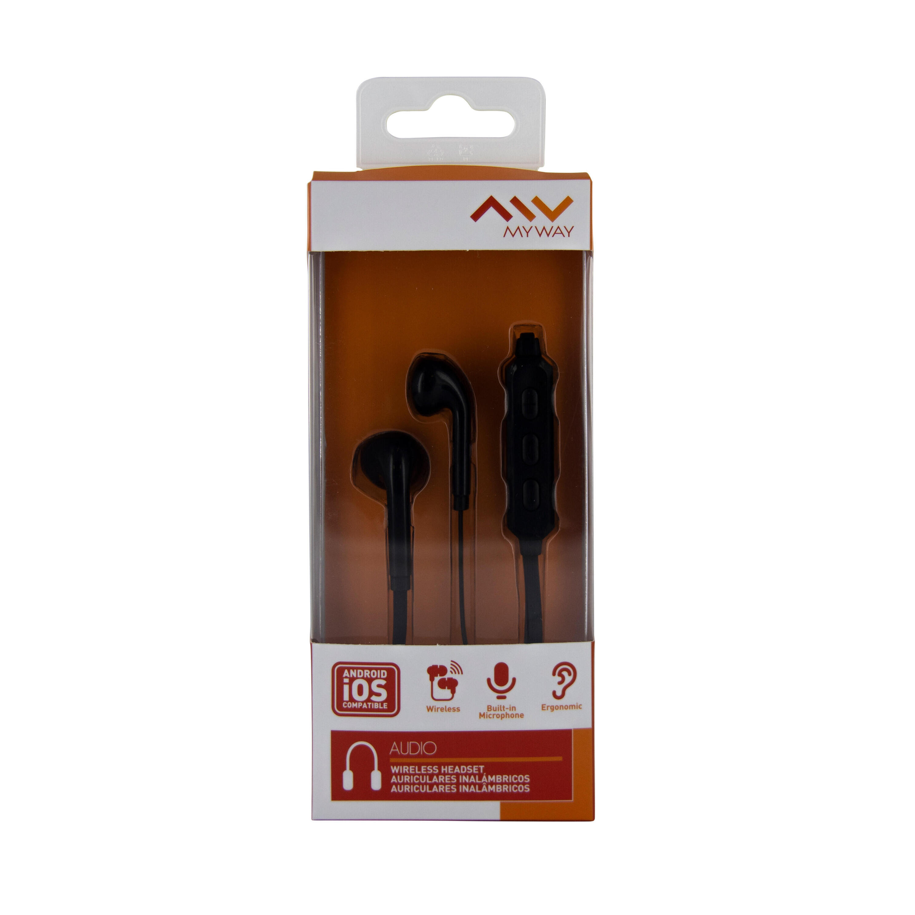 Myway auriculares estéreo Bluetooth negro 3/4