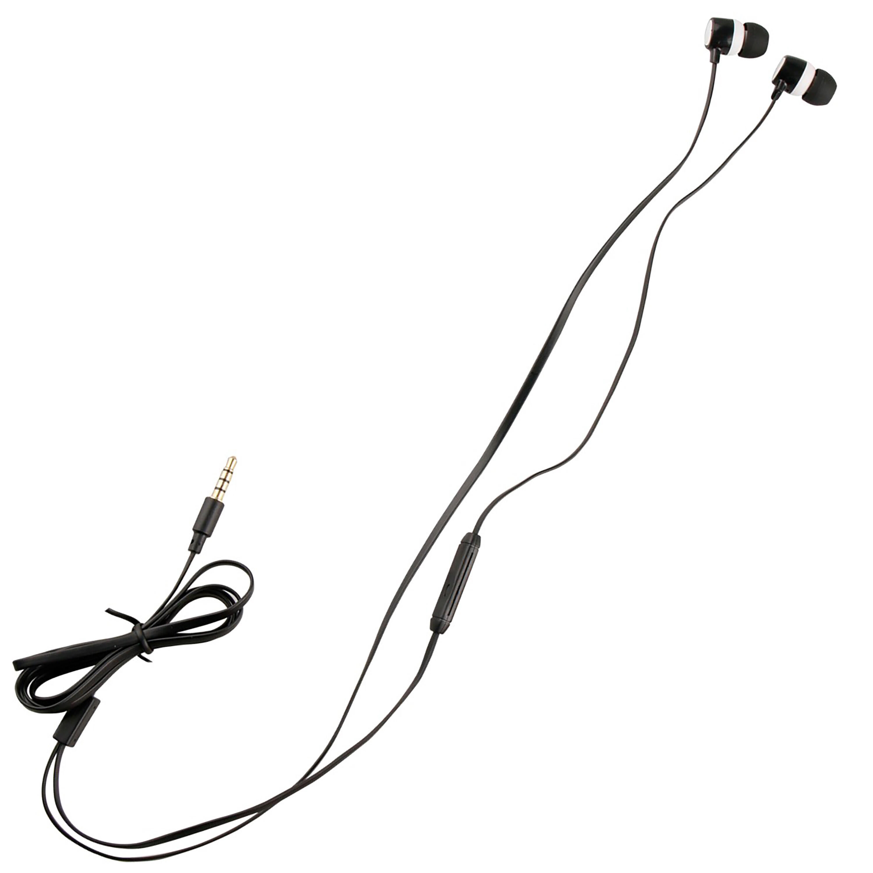 Myway auriculares estéreo 3.5mm con micrófono blanco/negro 3/6
