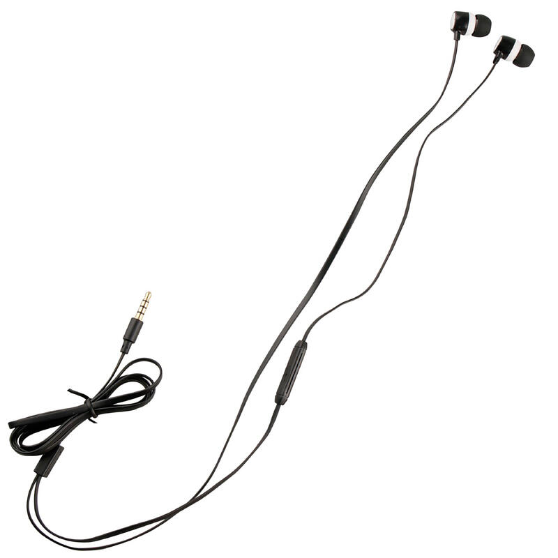 Myway auriculares estéreo 3.5mm con micrófono blanco/negro