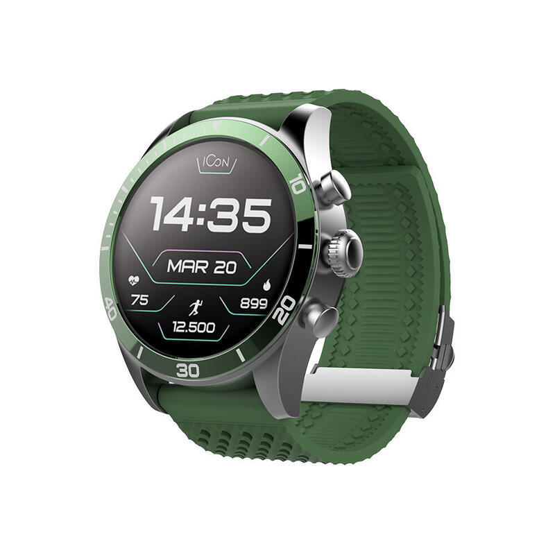 Smartwatch Forever Icon aw100 verde amoled para android ios siempre