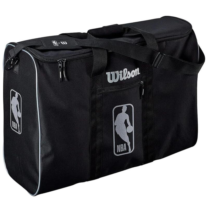 Saco de desporto unisexo Wilson NBA Authentic 6 Ball Bag capacidade 38 L