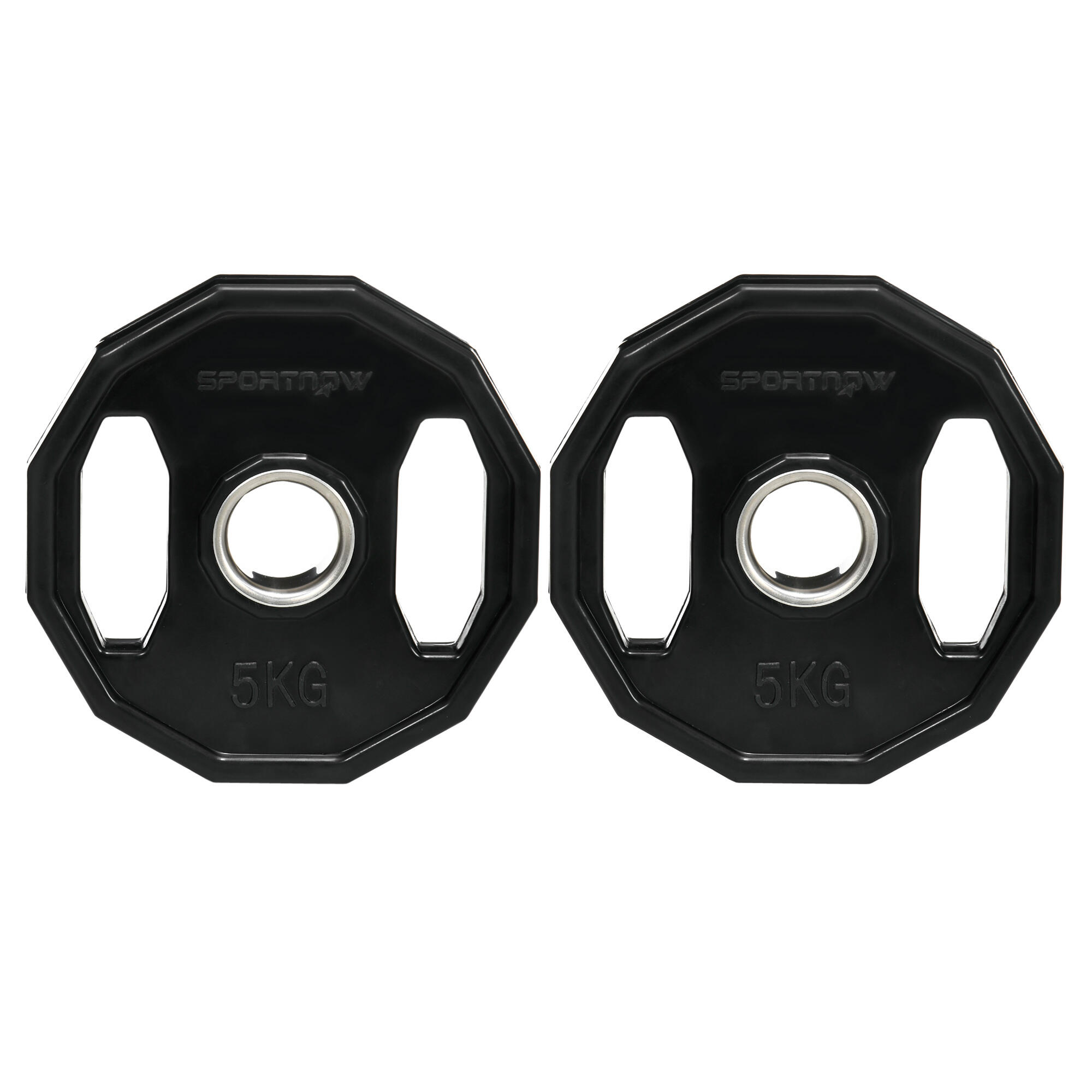 Discos de Musculação SPORTNOW 24x24x3,5cm Preto