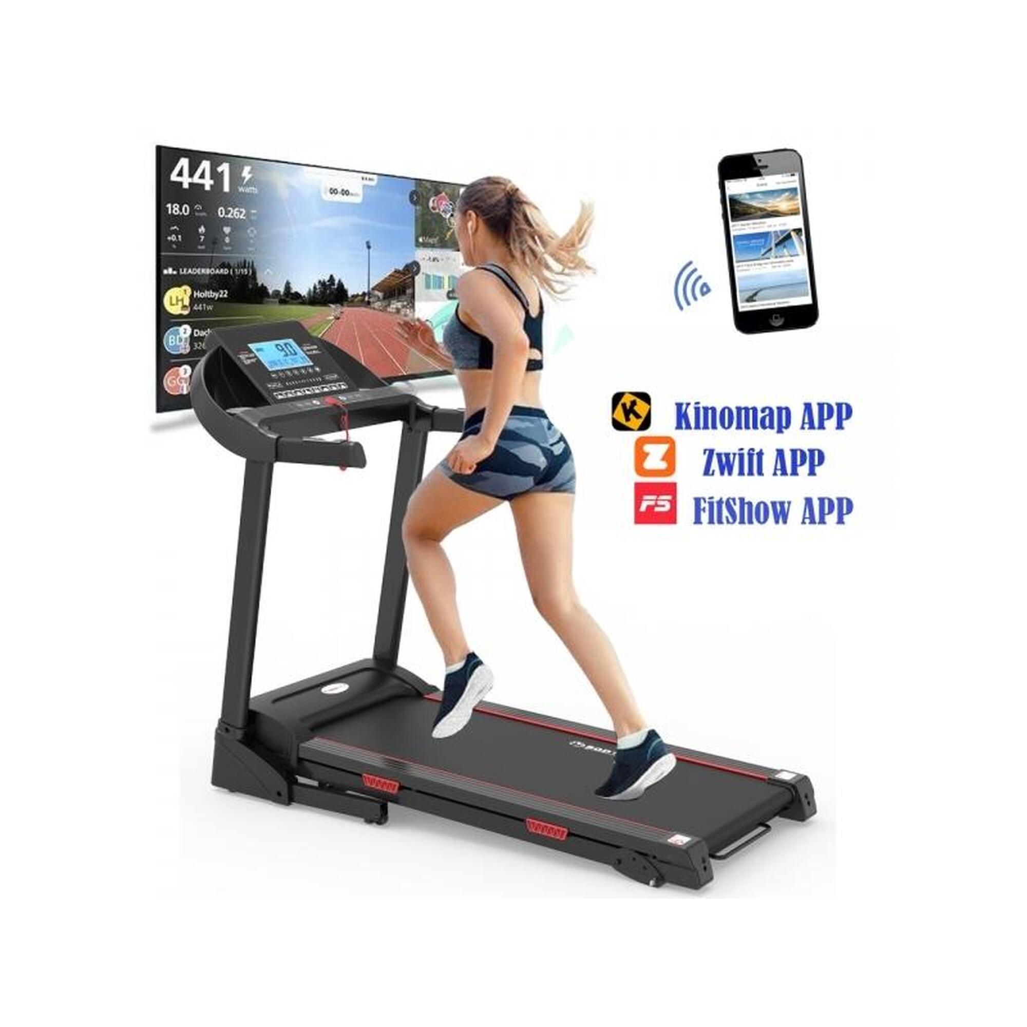 Banda de alergat electrica Bodyfit Z6500, motor de 3.0 CP, viteza maxim 16 km/h,