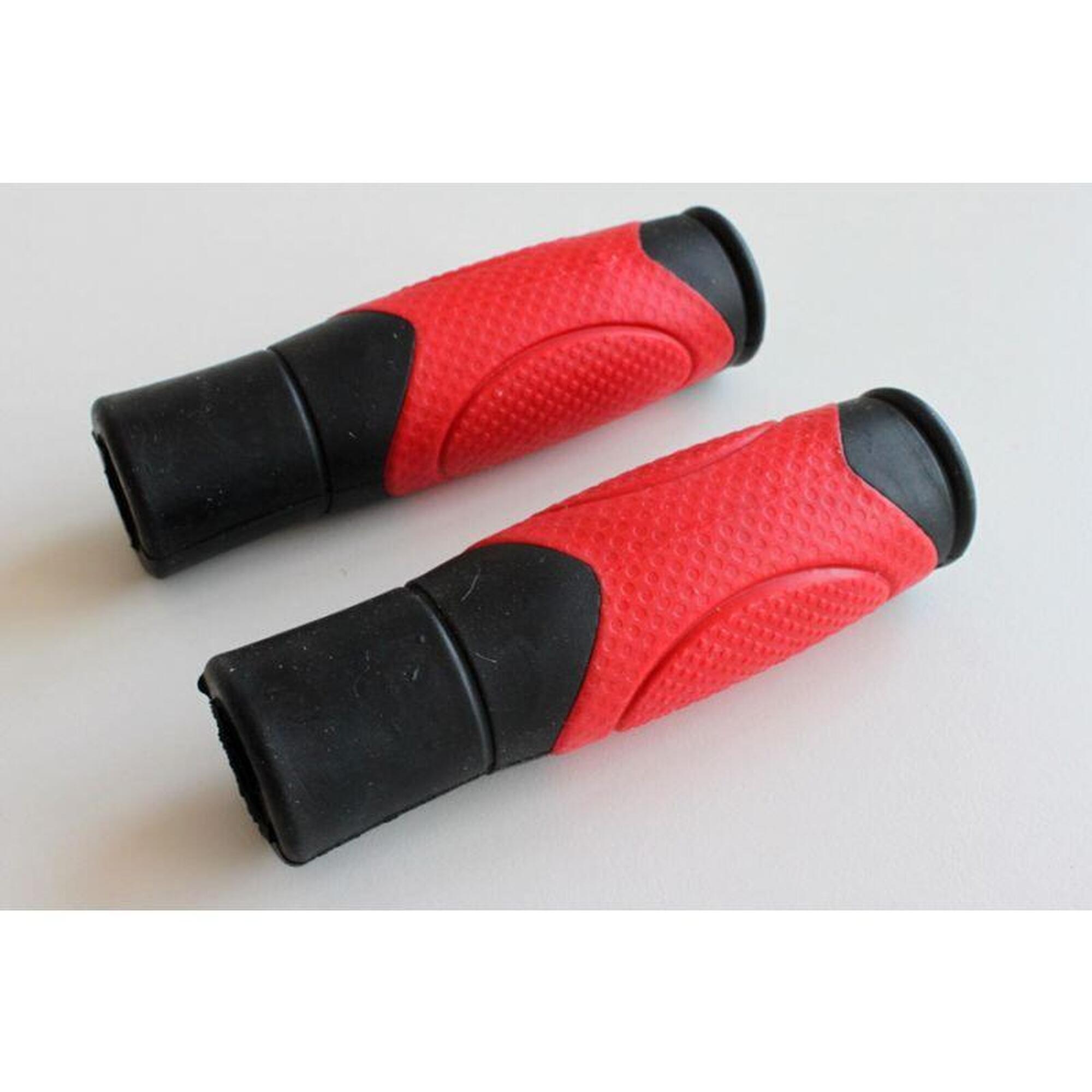 Grips puños bici urbana rojos