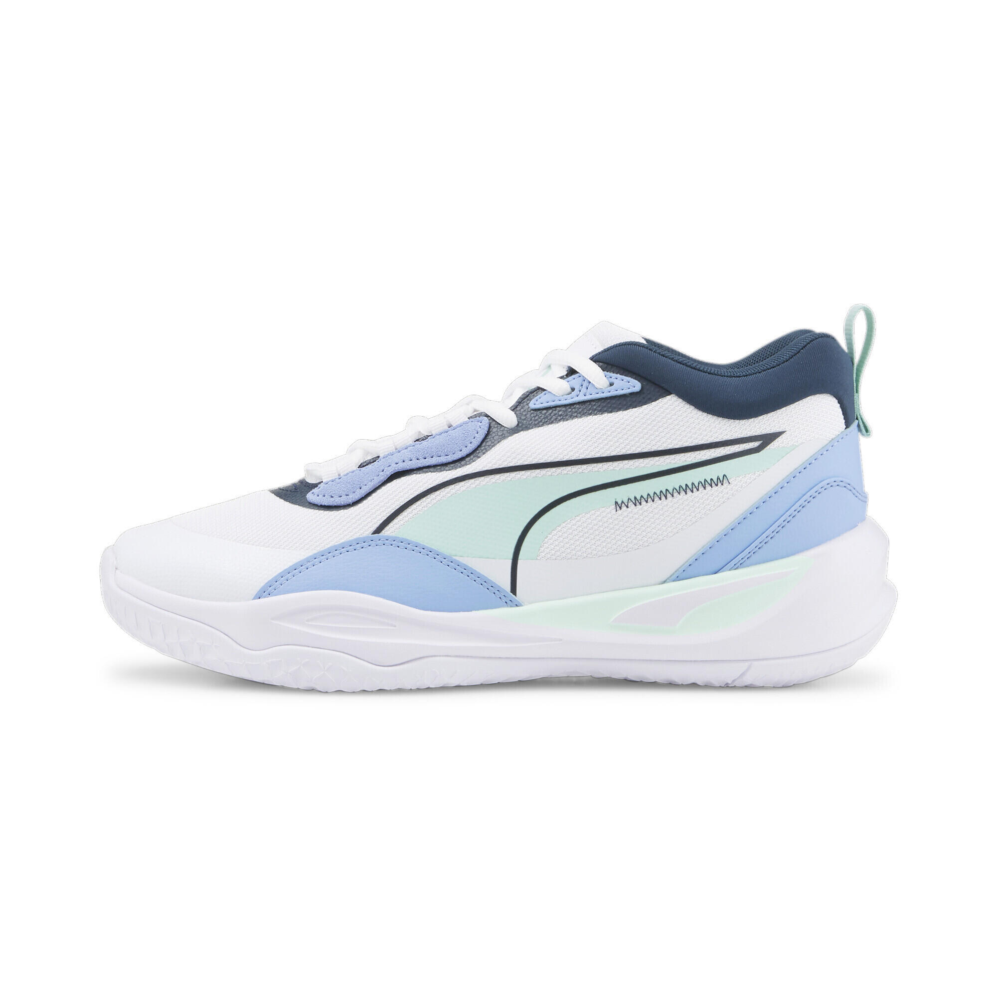 Playmaker Pro Basketballschuhe Herren PUMA White Minty Burst Green 3/7