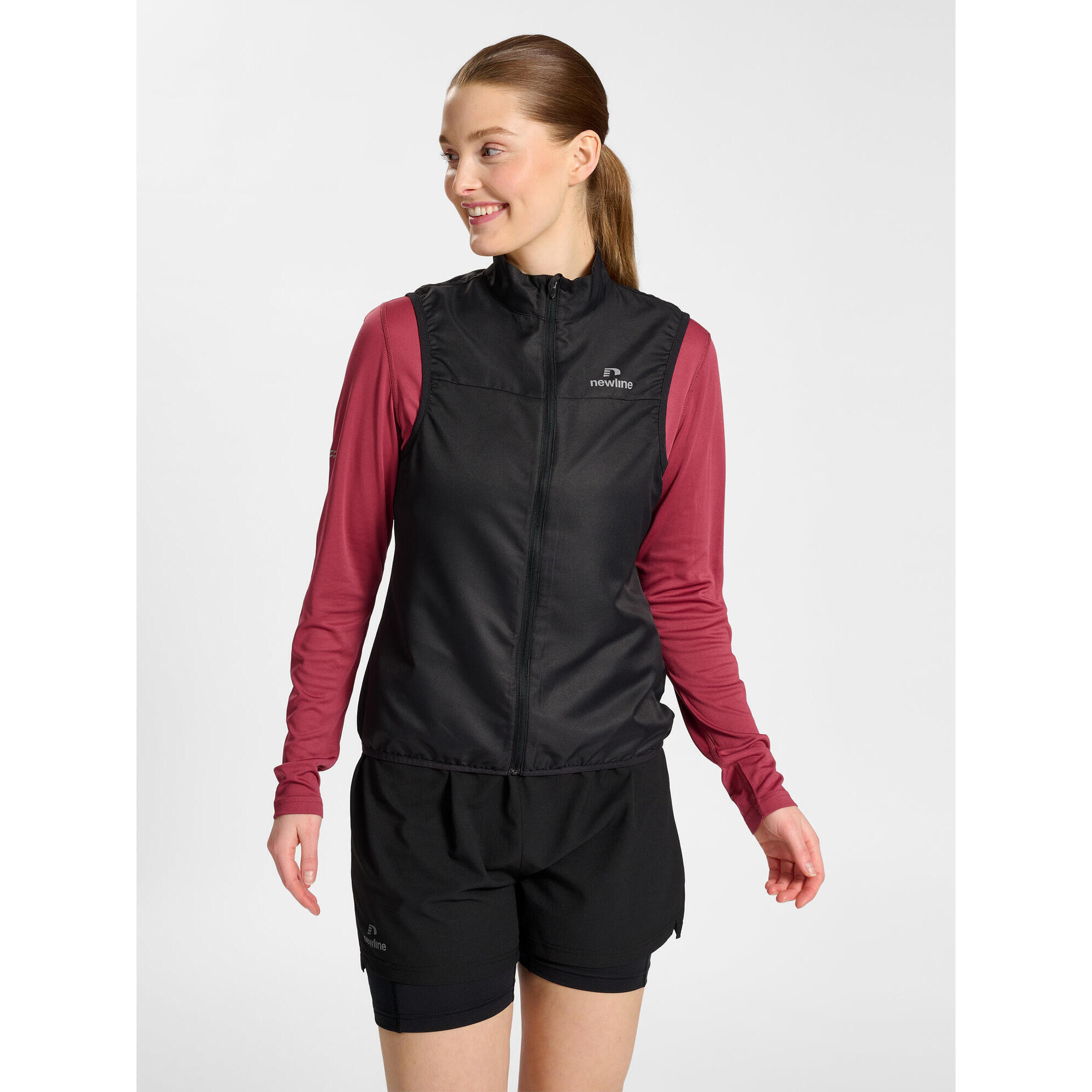 Newline - Fermeture Éclair Spray Adhérent Nwlnashville Femme Newline - Gilet Sans Manche - Noir - 36 Xs - Decathlon
