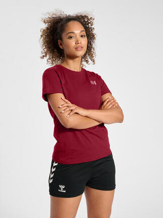 Hmlcourt Cotton T-Shirt S/S Woman T-Shirt Manches Courtes Femme