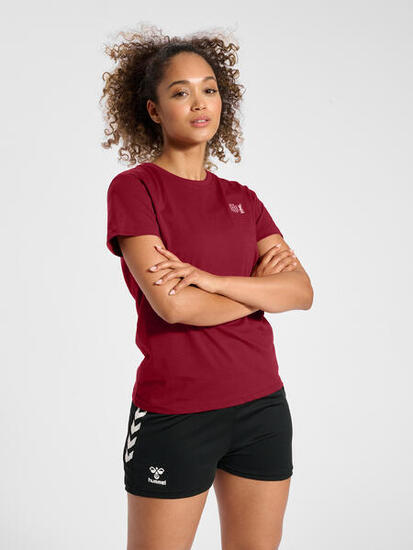 Hmlcourt Cotton T-Shirt S/S Woman T-Shirt Manches Courtes Femme