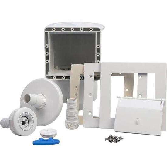 Einbauskimmer komplett Set mit Rücklaufdüse, Dichtung und Teflonband