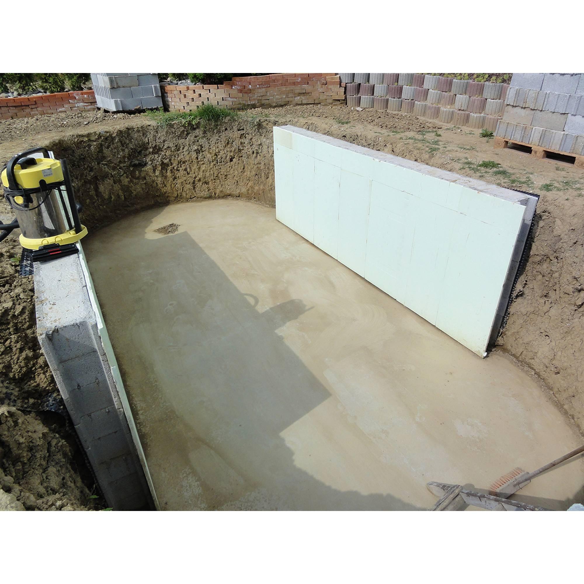 Stahlwandpool oval Exklusiv 700x350x120cm, Stahl 0,6mm weiß, Folie
0,6mm blau 4/7