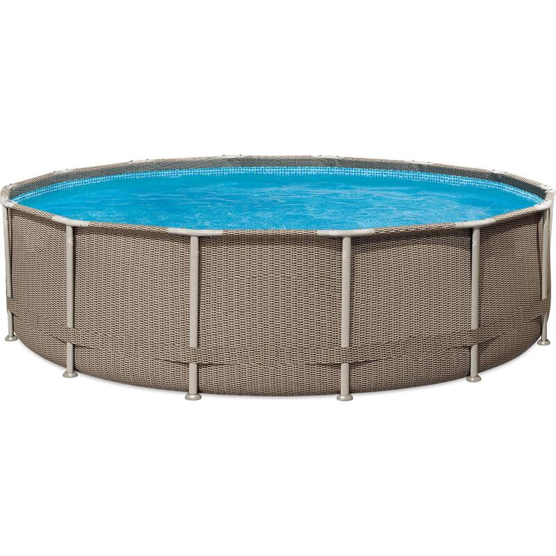 Polygroup Summer Waves Frame Pool Set Rattan Braun 427 x 107 cm (3000130)