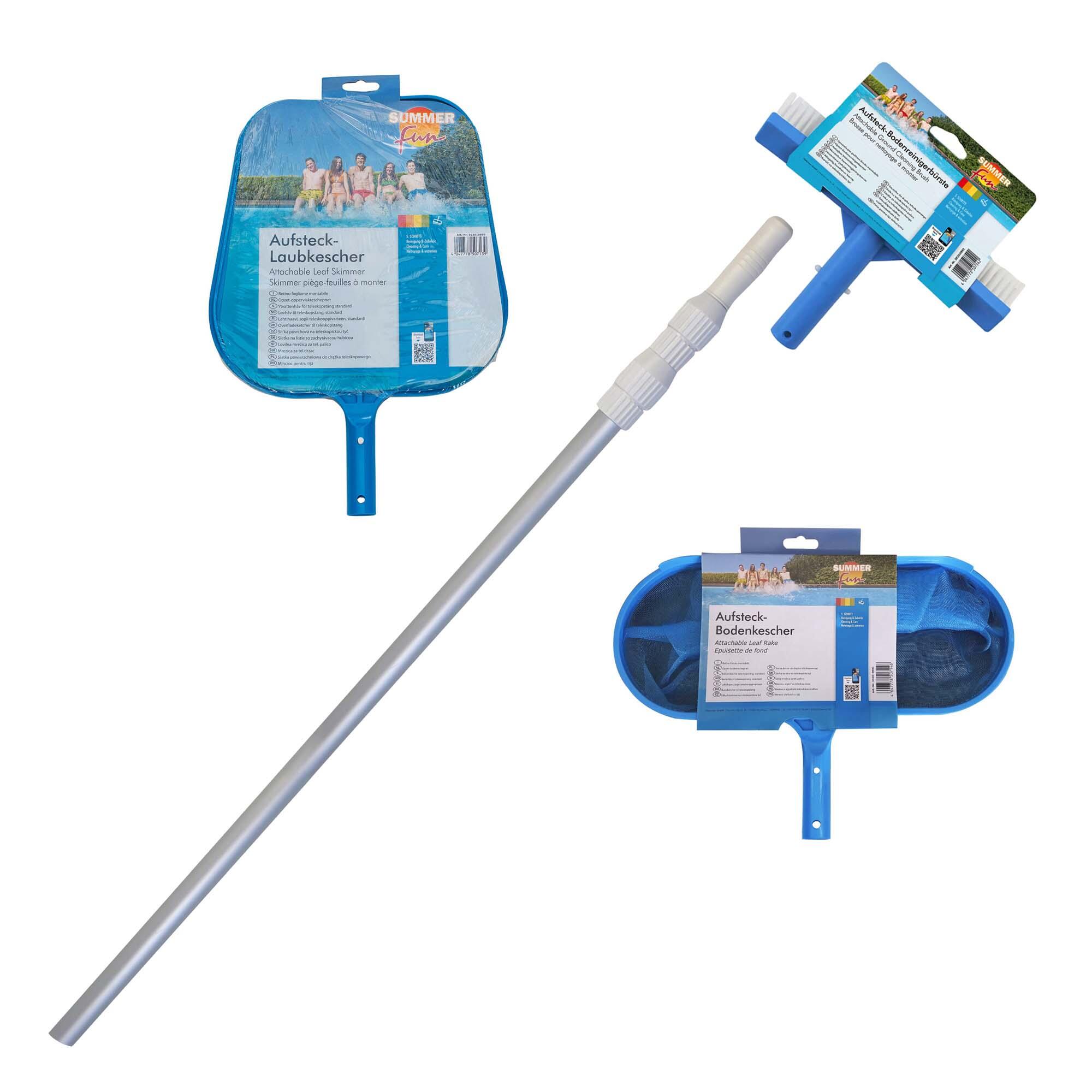 Stahlwandpool Set rund Eco 300x120cm, Stahl 0,4mm weiß, Folie 0,3mm
blau 5/7
