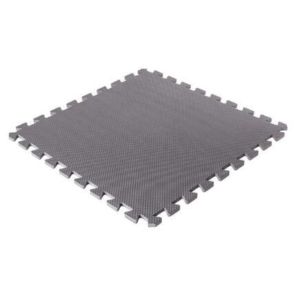 Bodenschutzmatten, grau, 500x500x8mm (8 Stück im Set = 2qm)