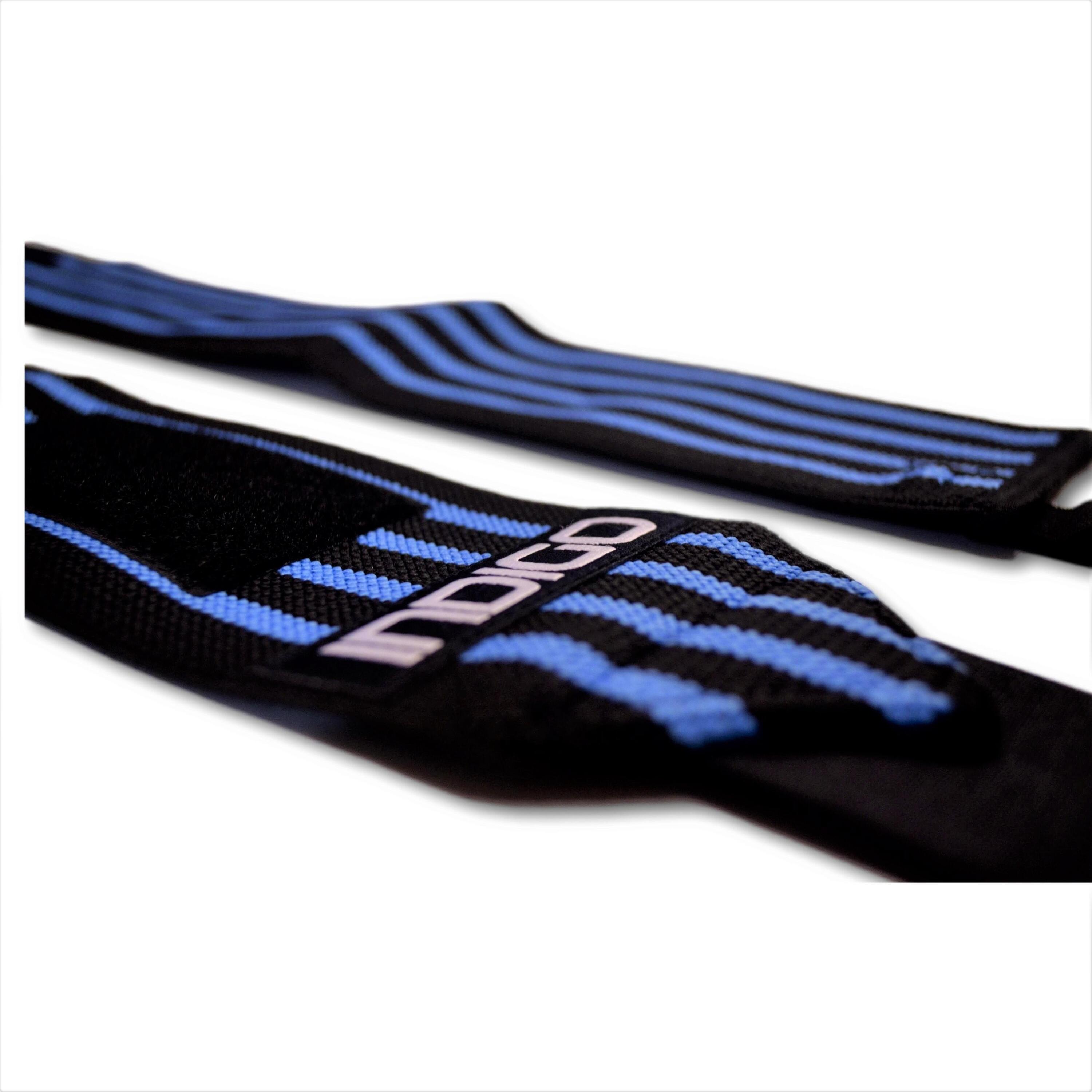 Bracelet Élastique de Levage de Poids INDIGO Droit Noir-Bleu 4/4