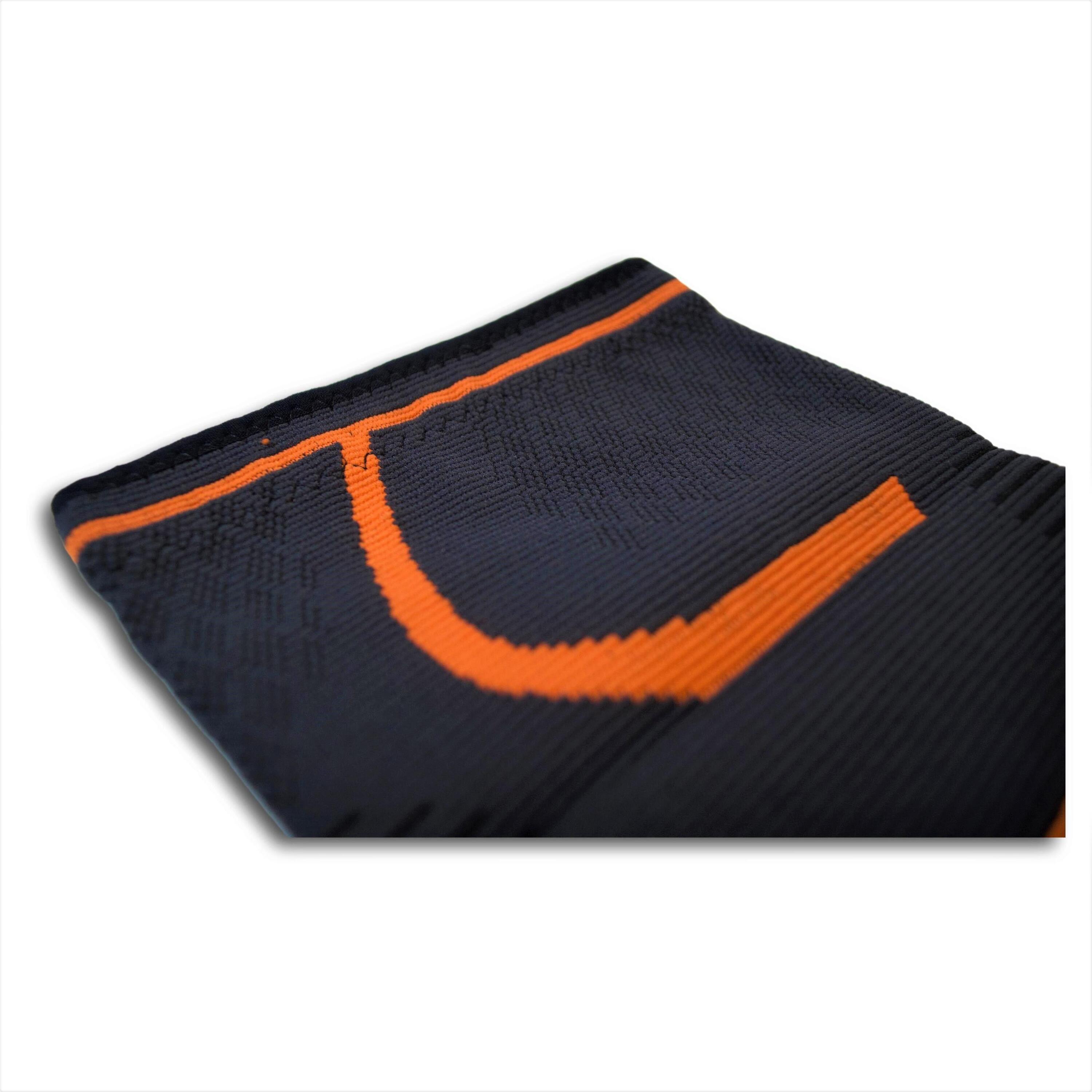 Rodillera Elástica INDIGO Talle M Negro-Naranja 4/5
