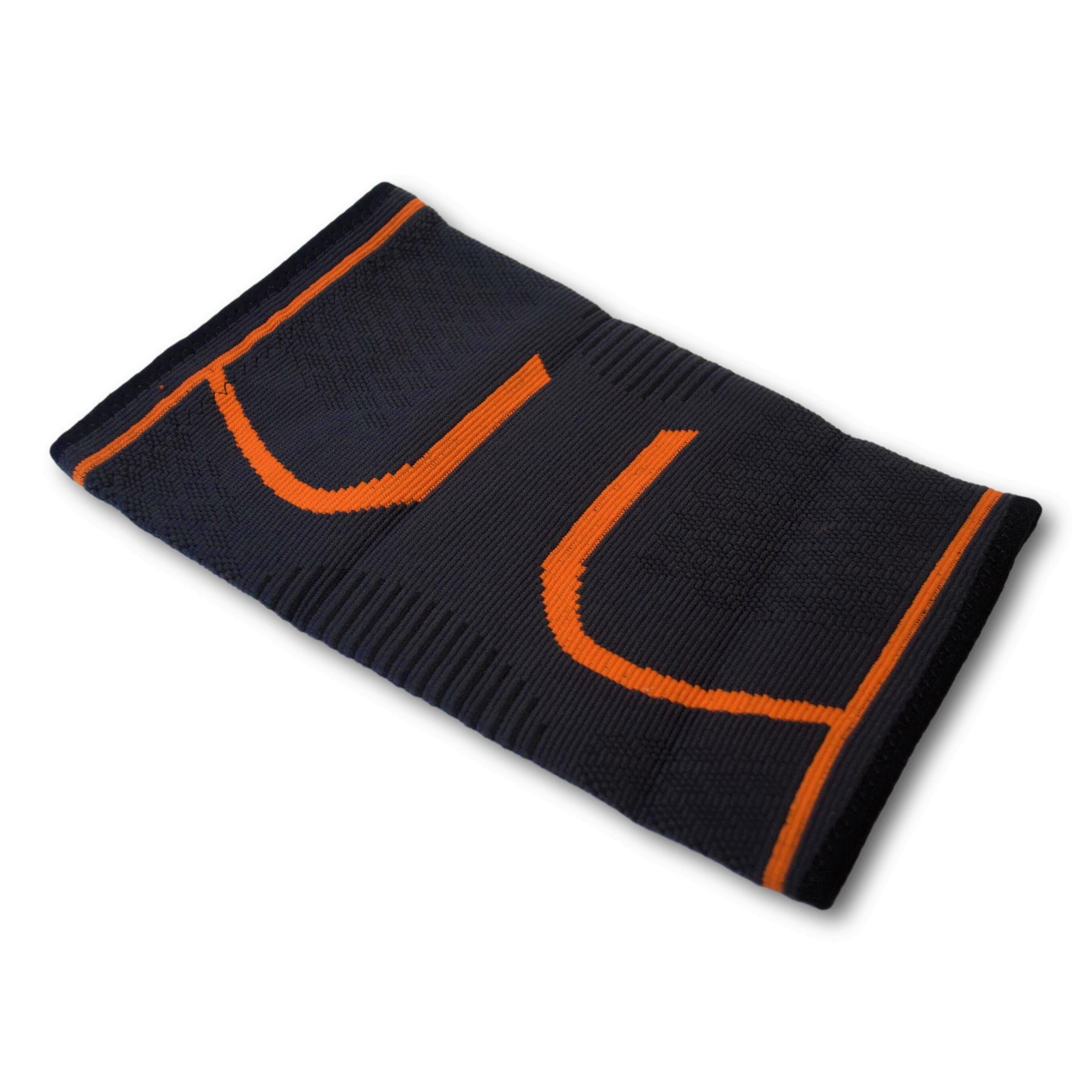 Rodillera Elástica INDIGO Talle M Negro-Naranja 3/5