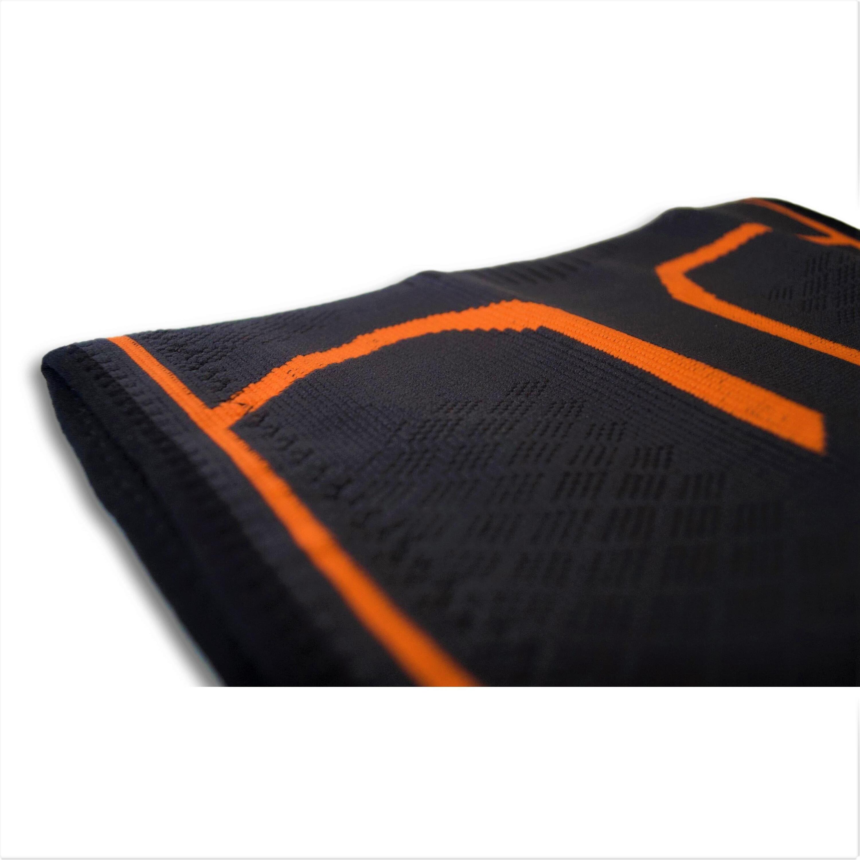 Rodillera Elástica INDIGO Talle M Negro-Naranja 5/5