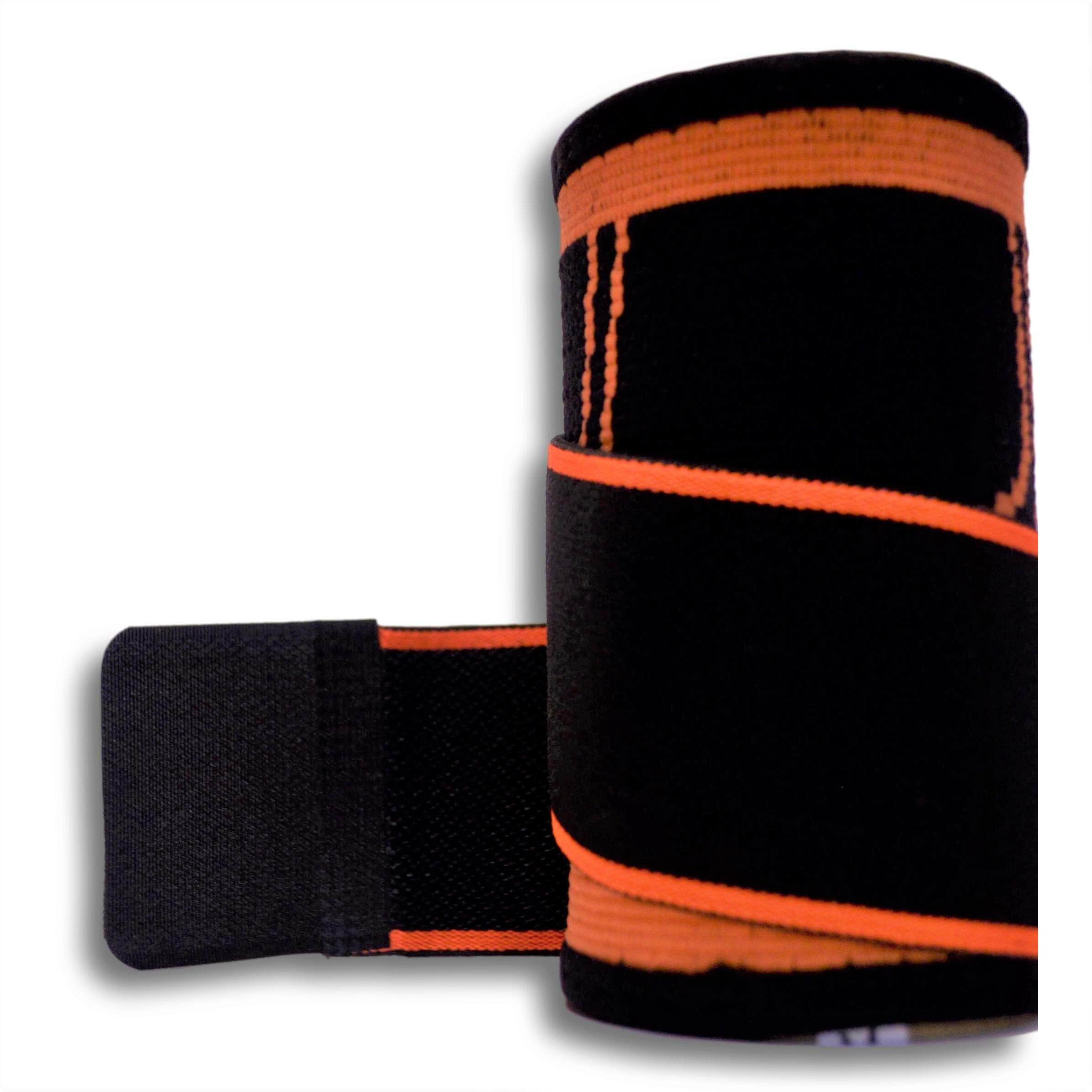Elastische Polsband Met Compressieriemen INDIGO Zwart-Oranje 4/4