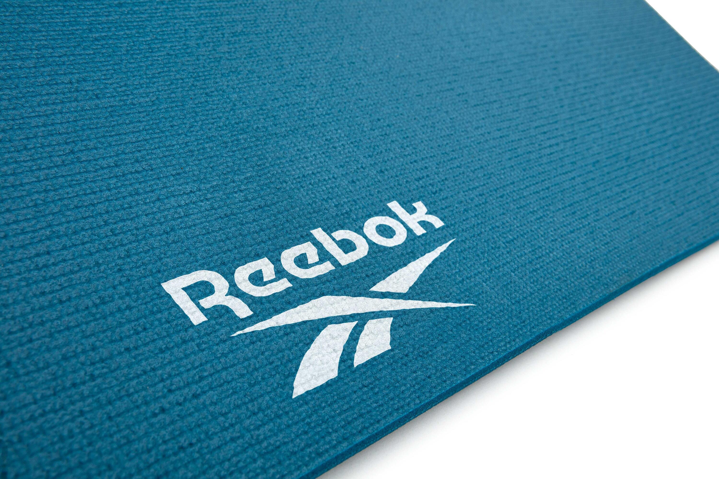 Tapis de yoga Reebok, 4 mm, double face, vert 3/5