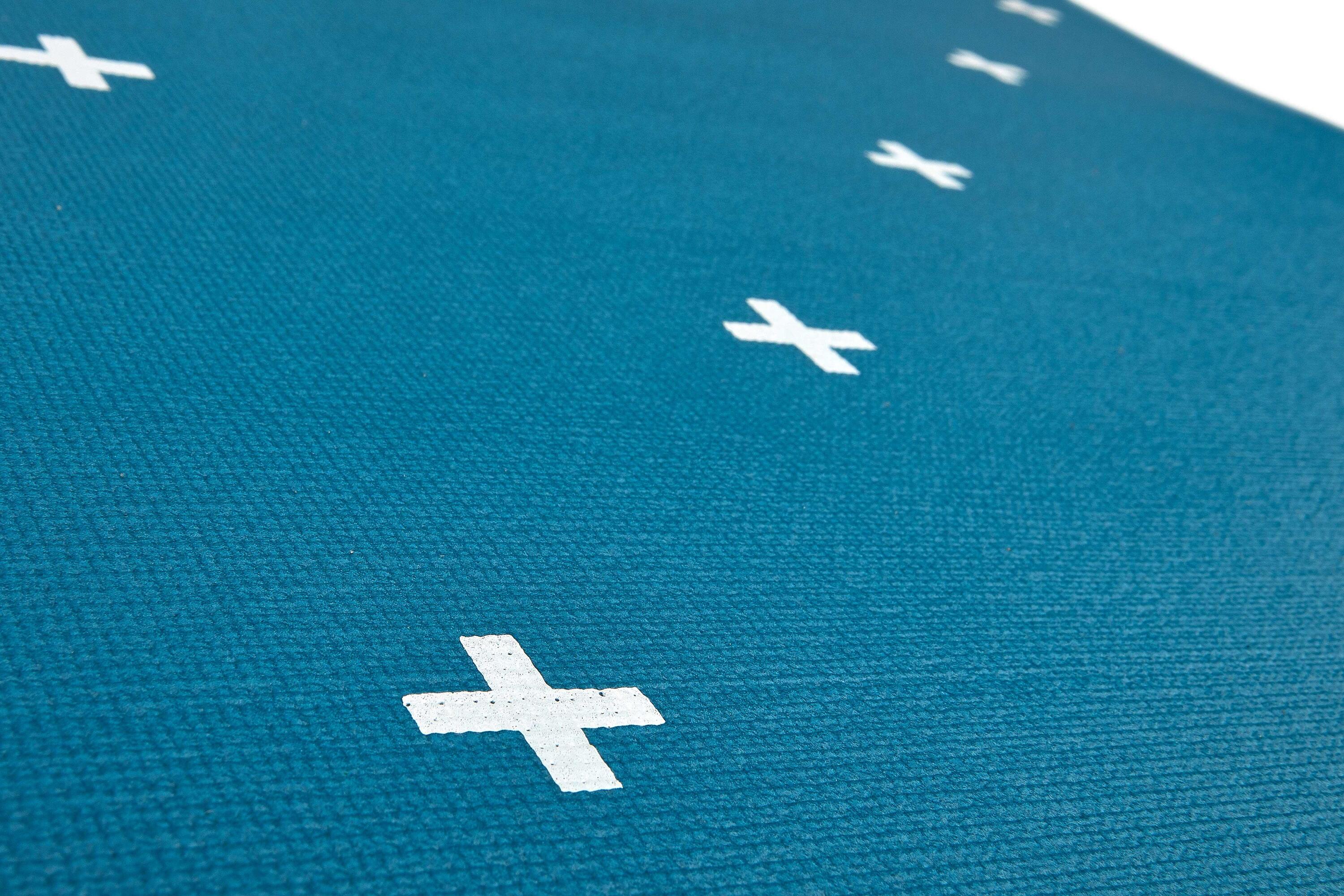 Tapis de yoga Reebok, 4 mm, double face, vert 4/5