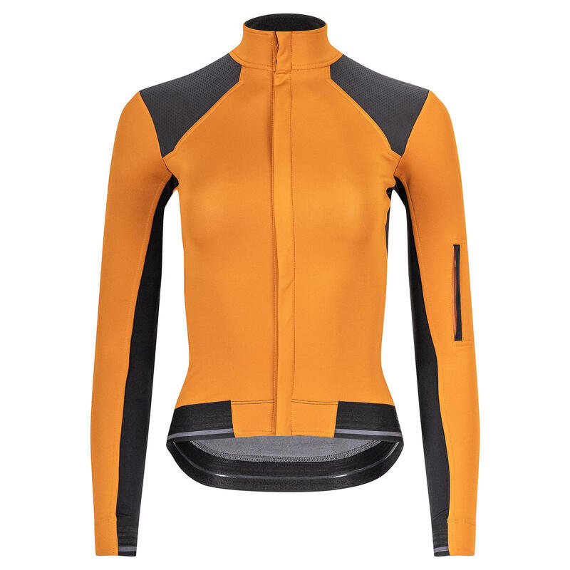 Dames wieler Jas Softshell Diep Winter Signature Honing Gember