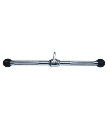 Barre de triceps Sveltus gris moletée pour machine à câble (Taille 2)