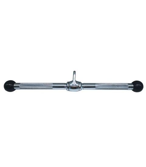 Barre de triceps Sveltus gris moletée pour machine à câble (Taille 2)
